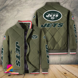 New York Jets NFL Style Puffer Jacket For Fans