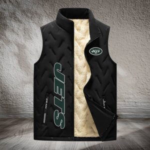 New York Jets NFL Style Sleeveless Puffer Jacket For Fans