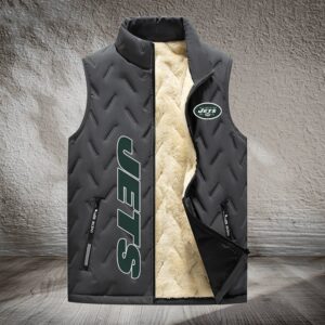 New York Jets NFL Style Sleeveless Puffer Jacket For Fans