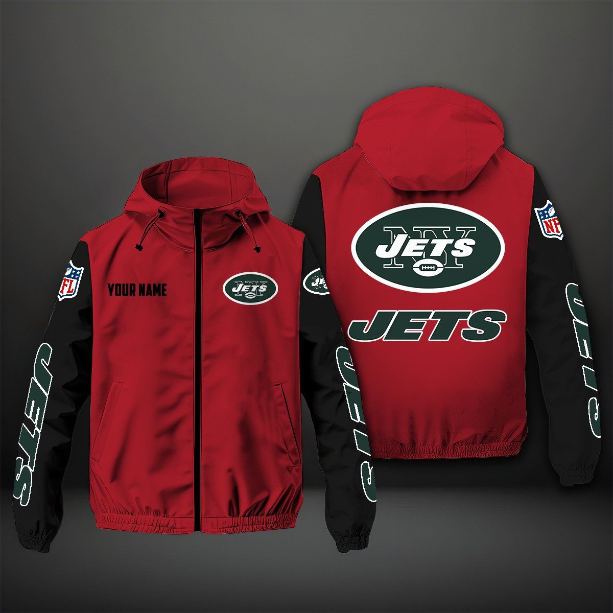 New York Jets NFL Style Windbreaker Jacket For Fans