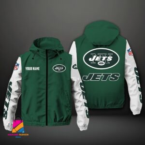 New York Jets NFL Style Windbreaker Jacket For Fans