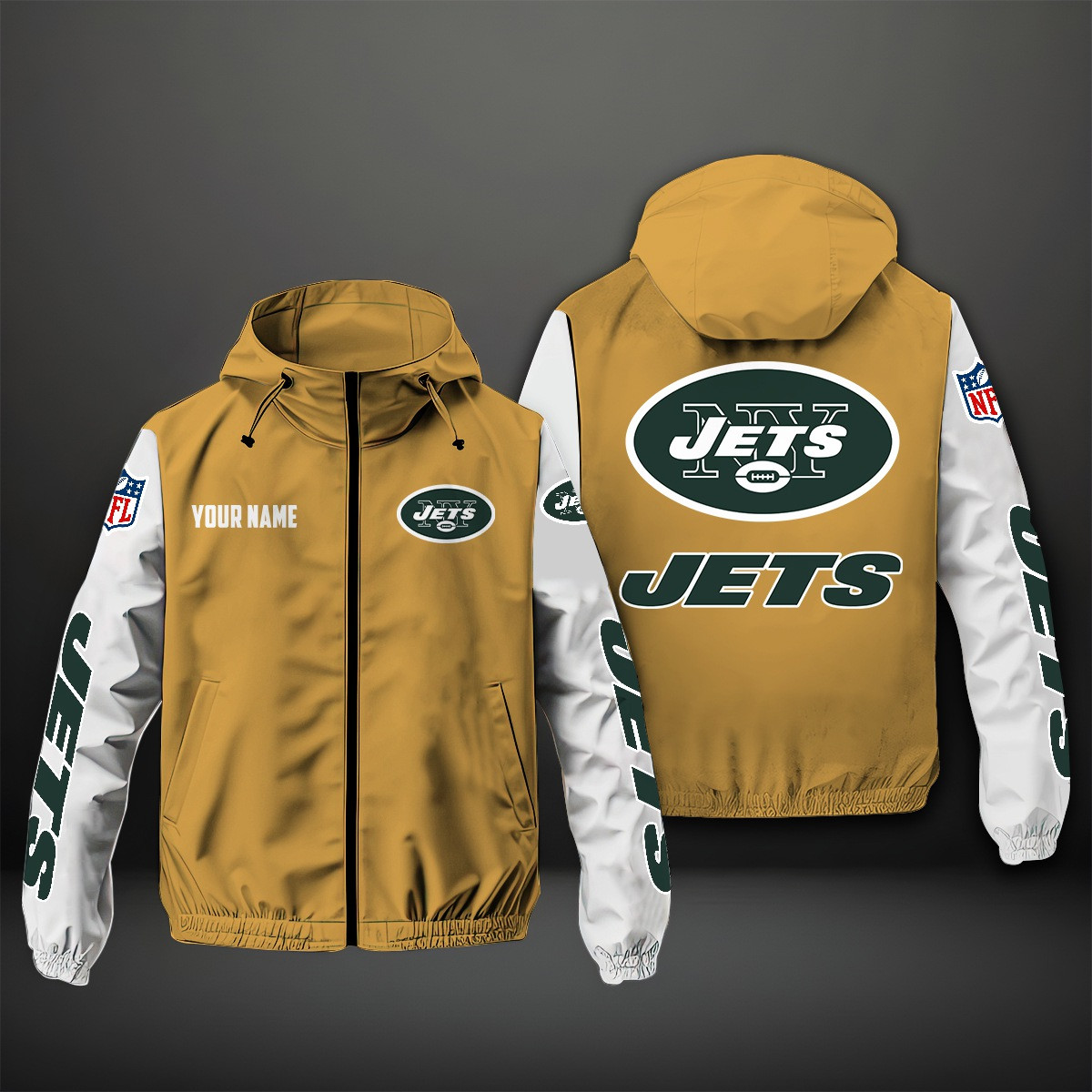 New York Jets NFL Style Windbreaker Jacket For Fans