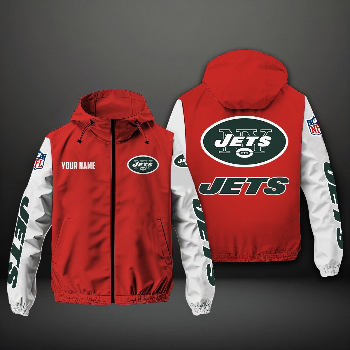 New York Jets NFL Style Windbreaker Jacket For Fans