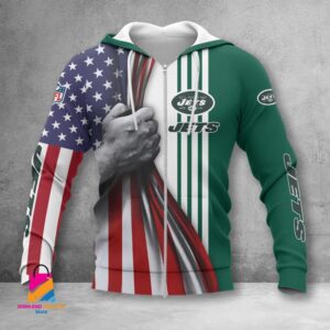 New York Jets NFL Style Zip Hoodie Jacket For Fans