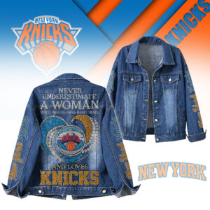 New York Knicks NBA Denim Jacket Gift For Fans