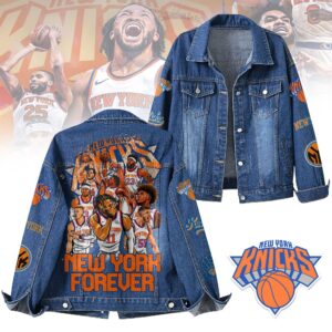 New York Knicks NBA Denim Jacket Gift For Fans
