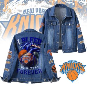 New York Knicks NBA Denim Jacket Gift For Fans