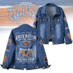 New York Knicks NBA Denim Jacket Gift For Fans