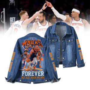 New York Knicks NBA Denim Jacket Gift For Fans