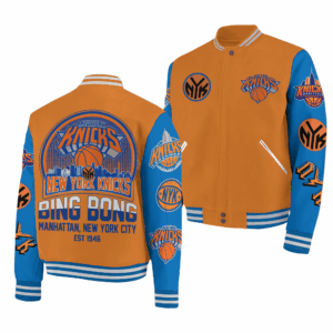 New York Knicks NBA Style Baseball Jacket For Fans