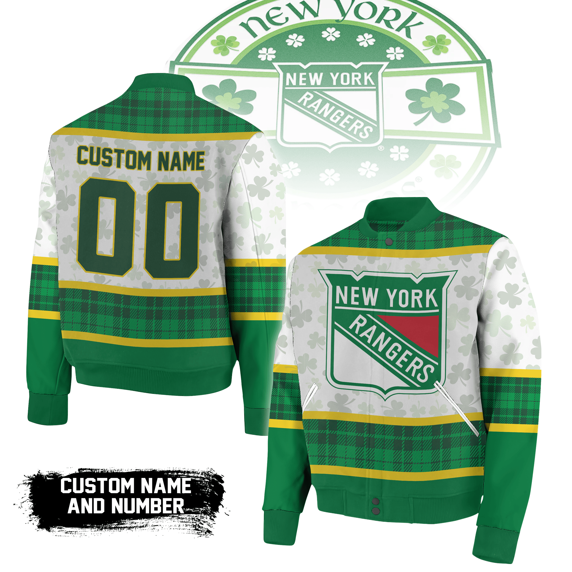 New York Rangers NHL Style Baseball Jacket For Fans