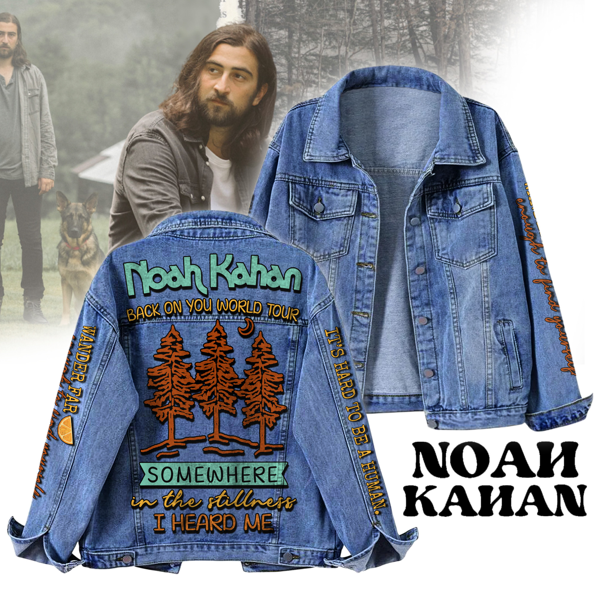 Noah Kahan Music Denim Jacket Gift For Fans