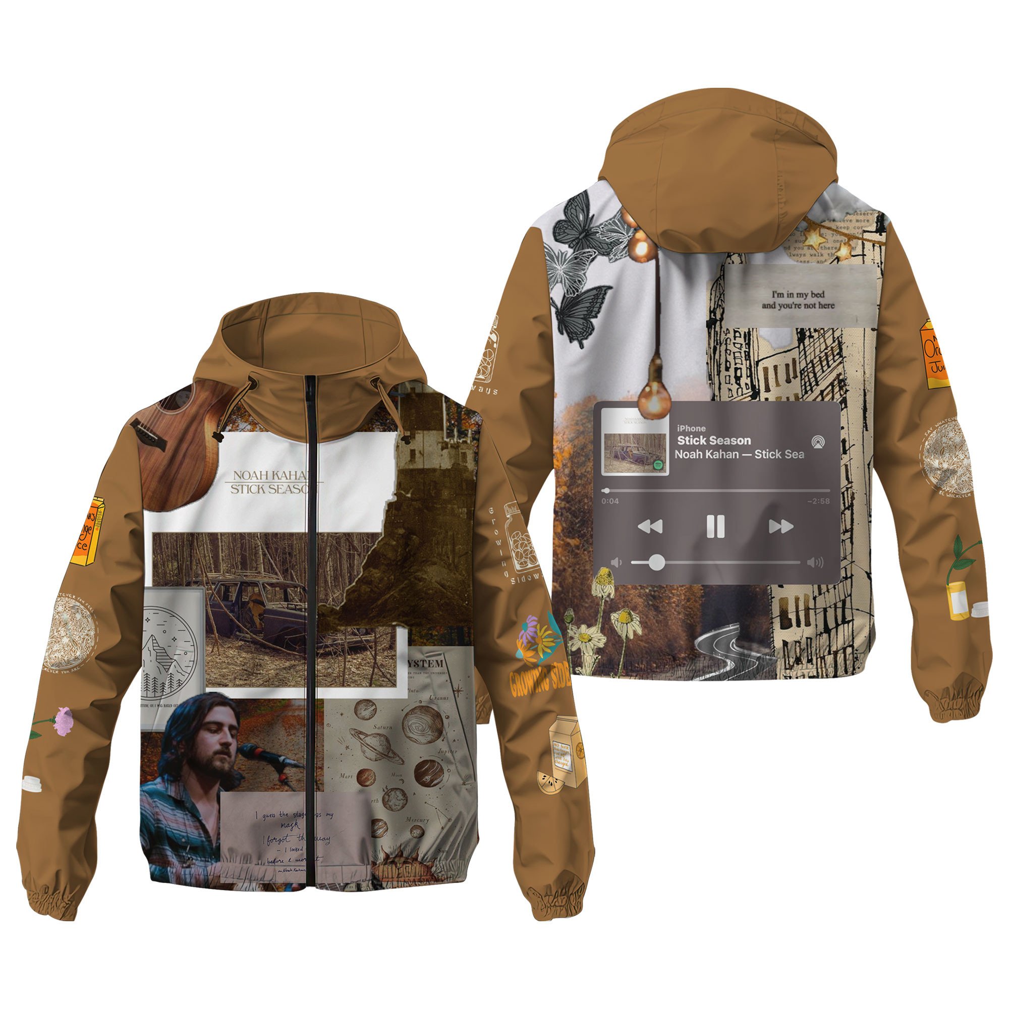 Noah Kahan Music Style Windbreaker Jacket For Fans