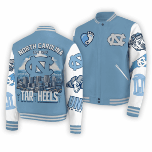 North Carolina Tar Heels NCAA Style Baseball Jacket For Fans