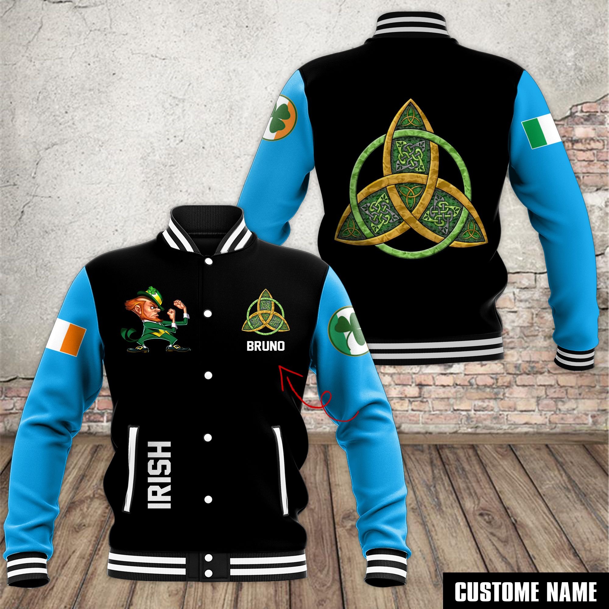 Notre Dame Fighting Irish NCAA Style Baseball Jacket For Fans