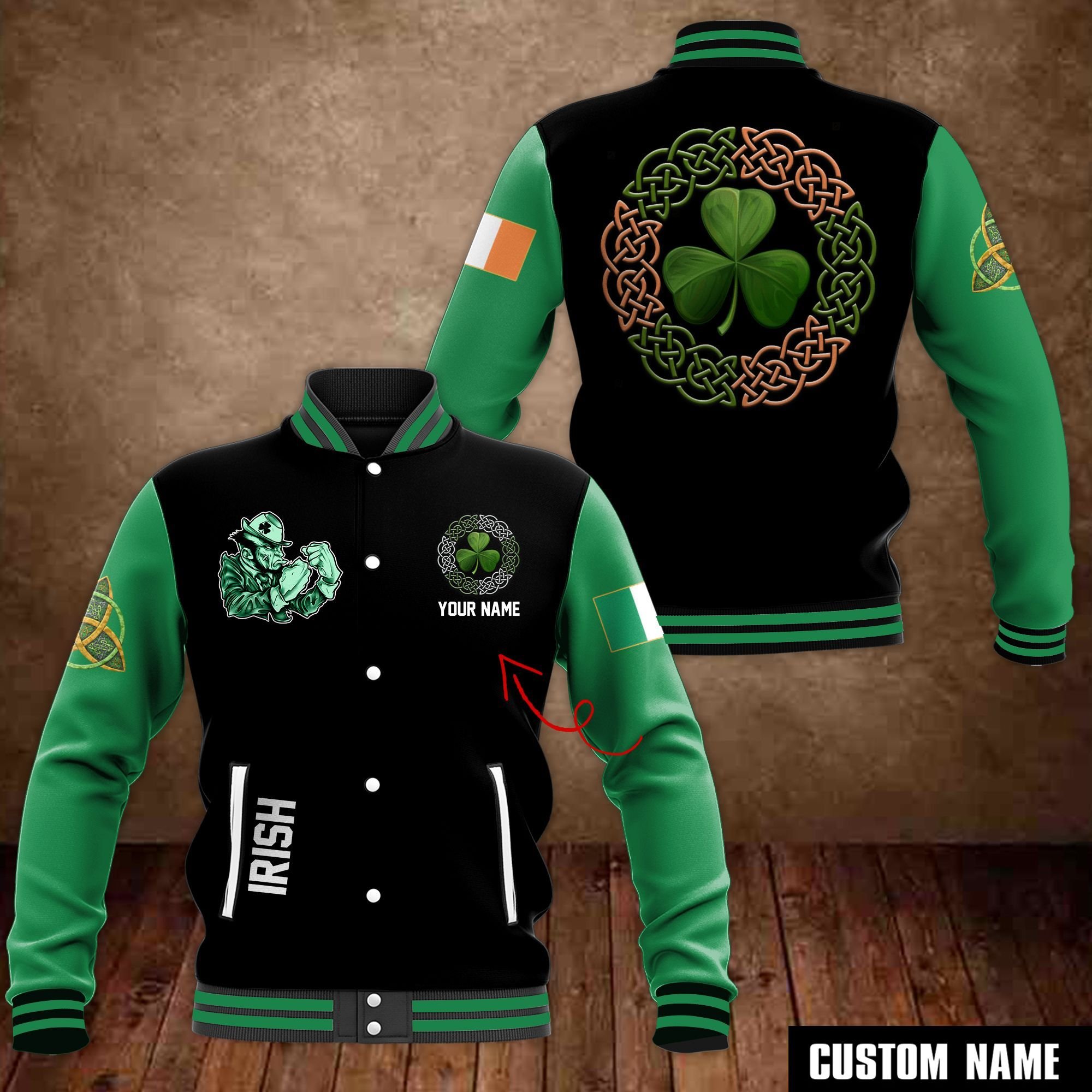 Notre Dame Fighting Irish NCAA Style Baseball Jacket For Fans
