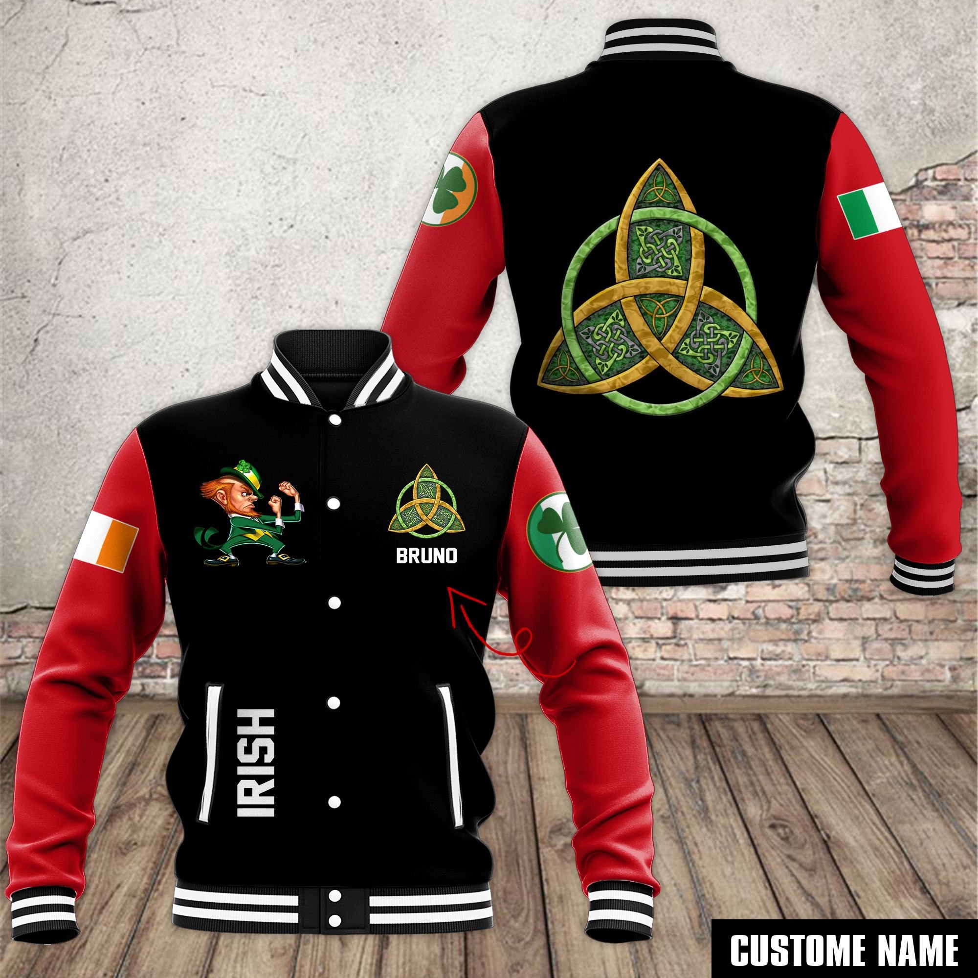 Notre Dame Fighting Irish NCAA Style Baseball Jacket For Fans