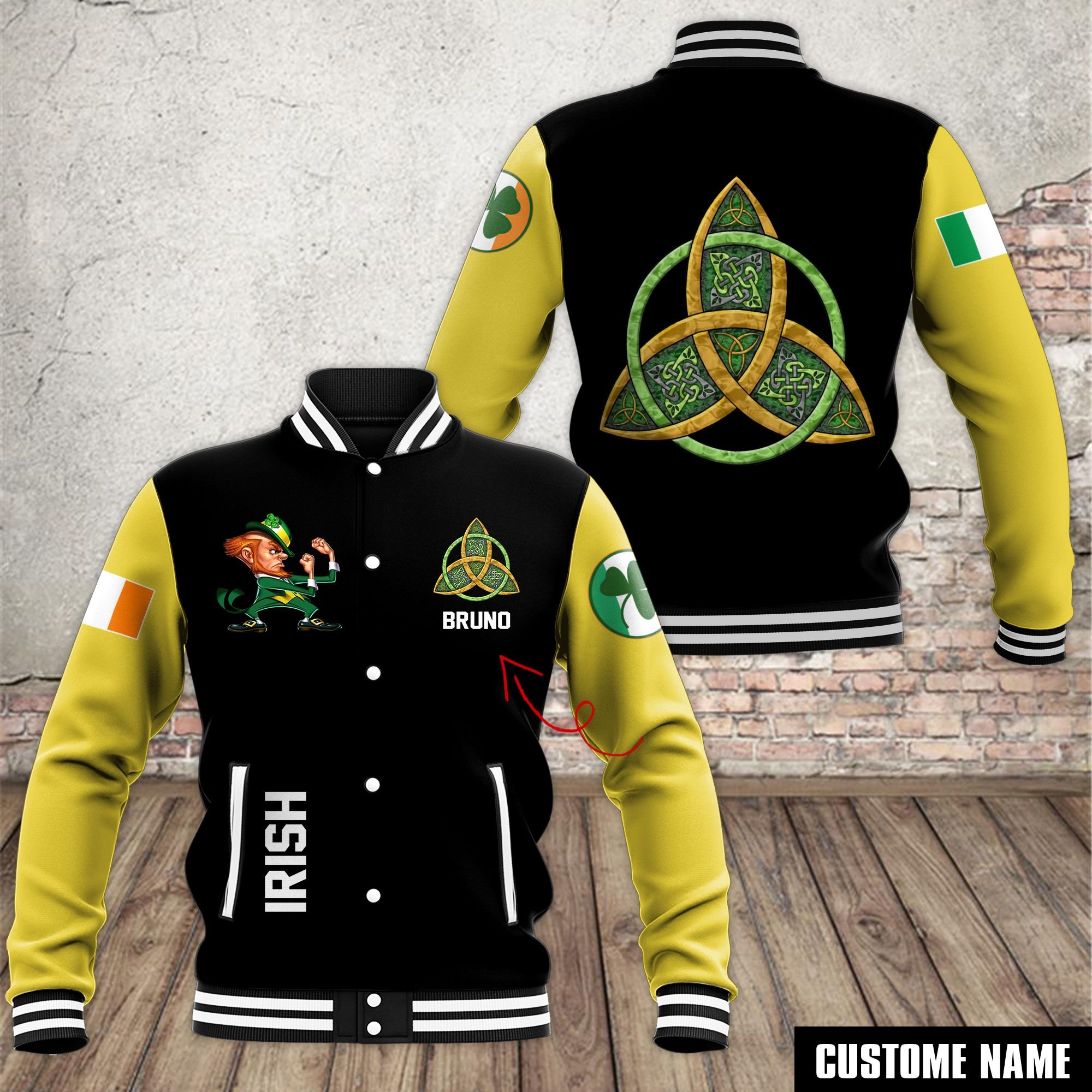 Notre Dame Fighting Irish NCAA Style Baseball Jacket For Fans