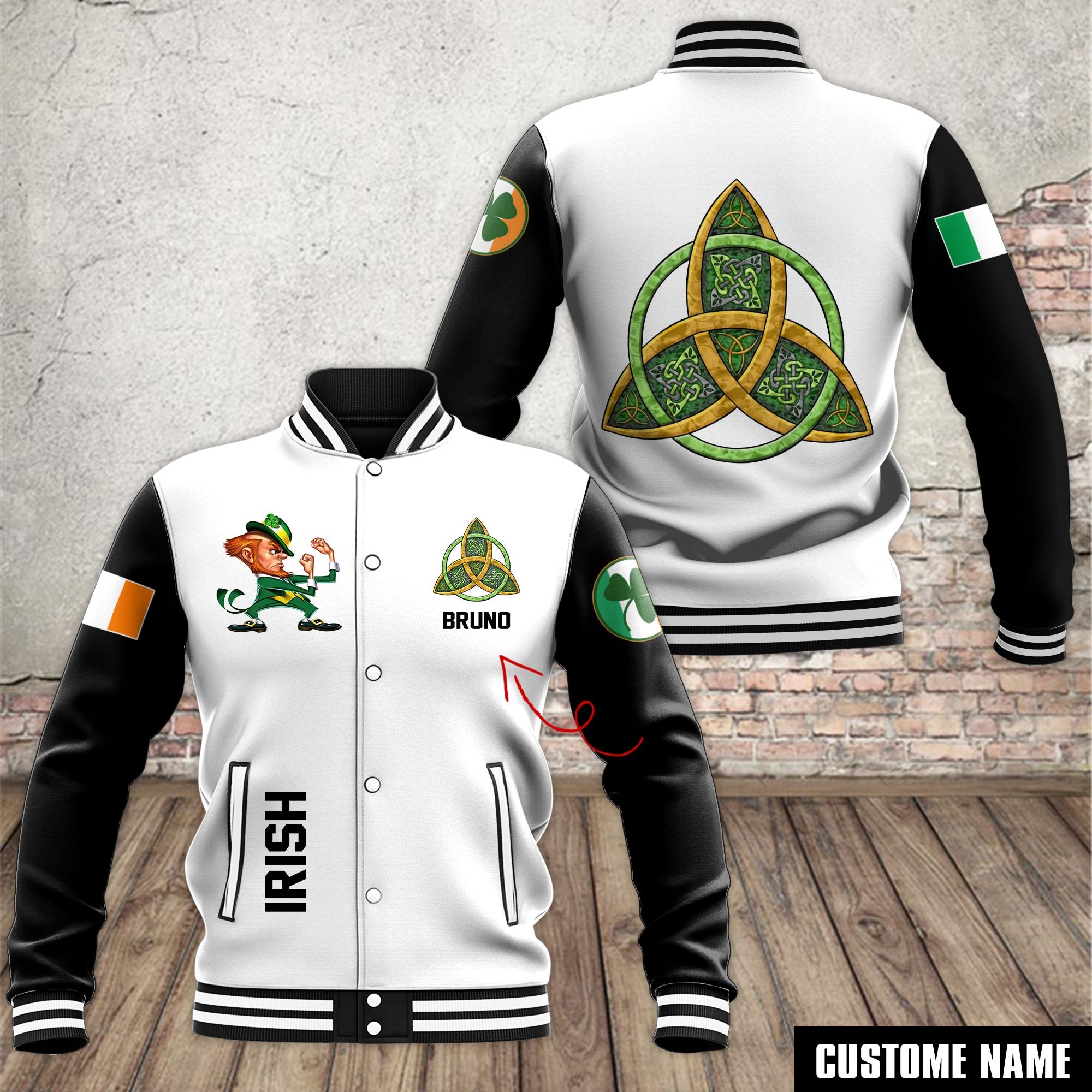 Notre Dame Fighting Irish NCAA Style Baseball Jacket For Fans