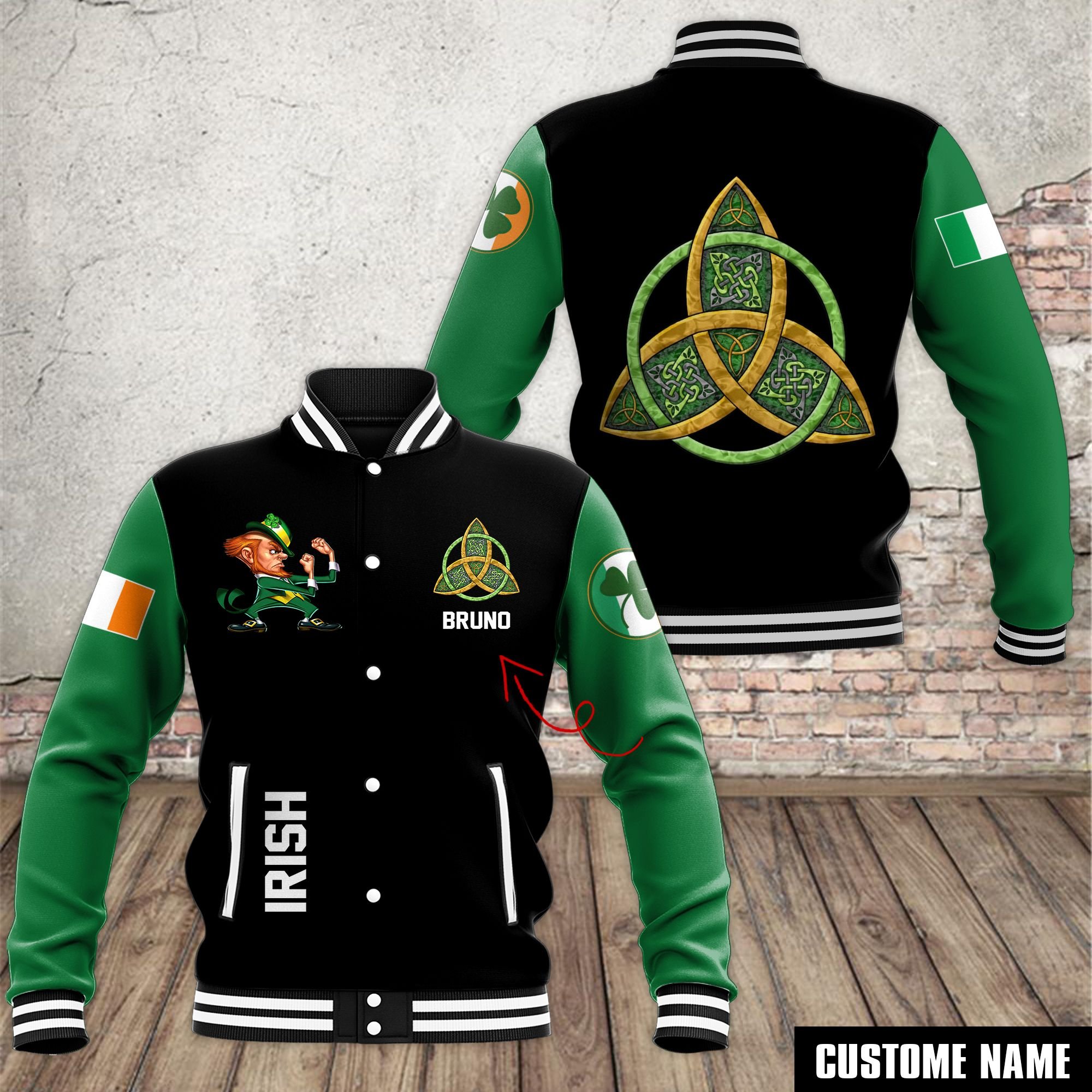 Notre Dame Fighting Irish NCAA Style Baseball Jacket For Fans