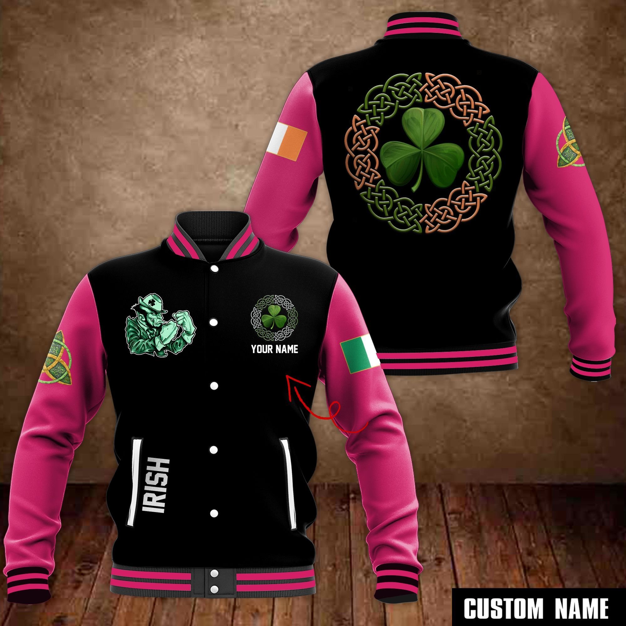 Notre Dame Fighting Irish NCAA Style Baseball Jacket For Fans