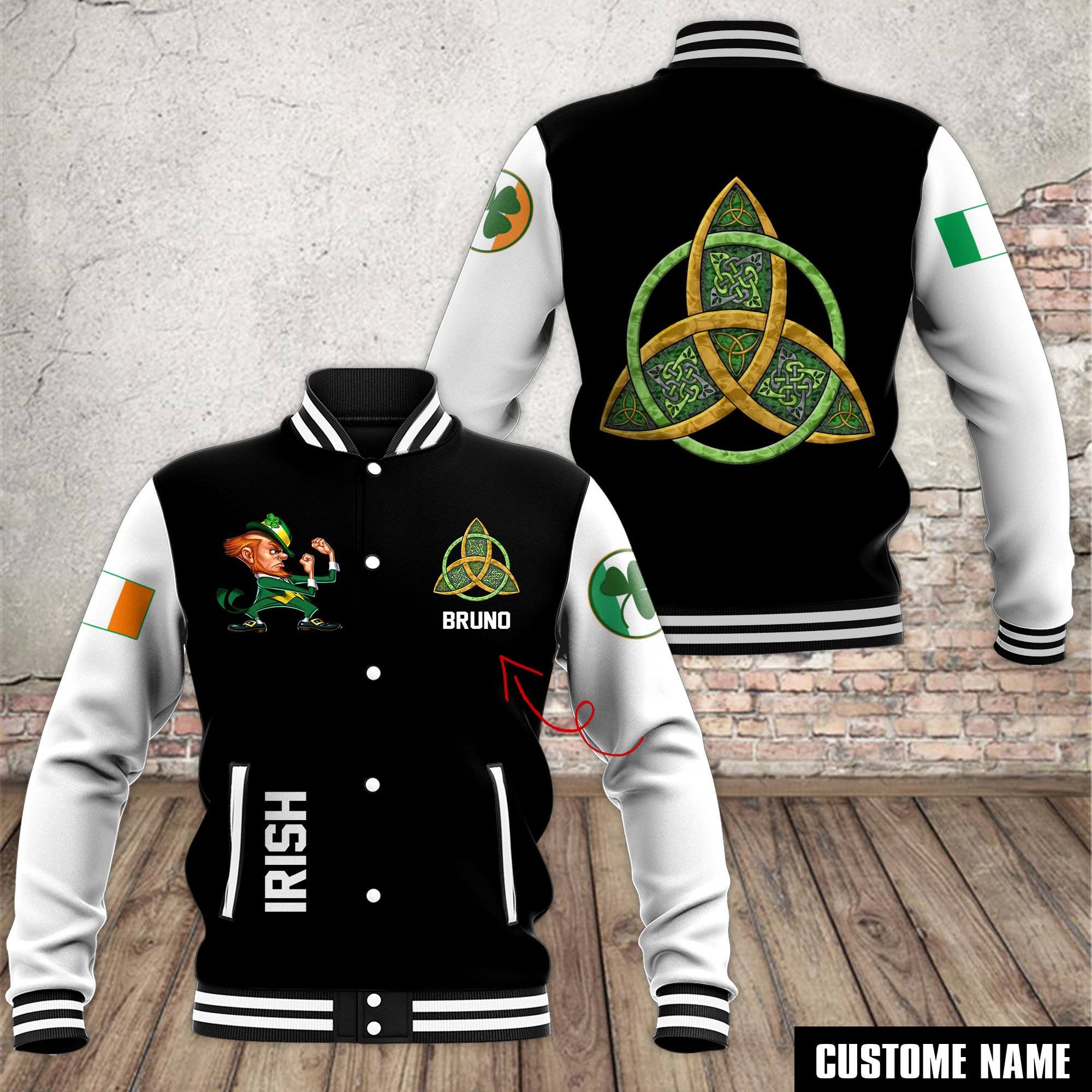 Notre Dame Fighting Irish NCAA Style Baseball Jacket For Fans