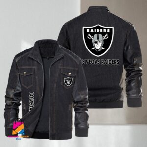 Oakland Raiders NFL Style Denim Jacket For Fans