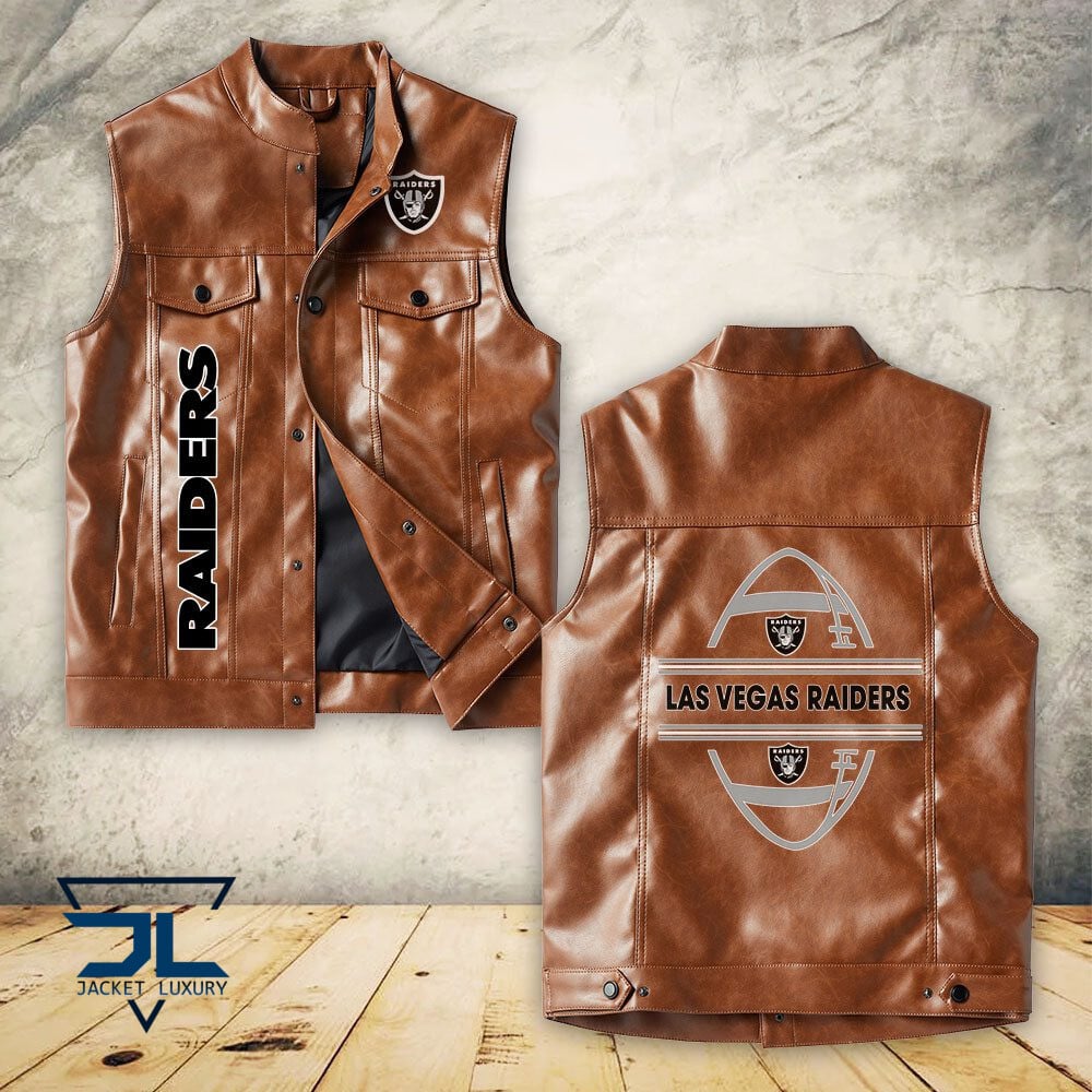 Oakland Raiders NFL Style Leather Jacket For Fans