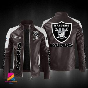 Oakland Raiders NFL Style Leather Jacket For Fans