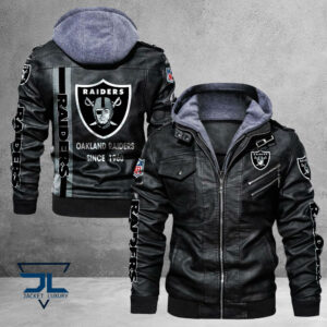 Oakland Raiders NFL Style Leather Jacket For Fans