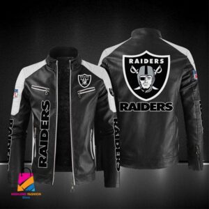 Oakland Raiders NFL Style Leather Jacket For Fans