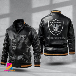 Oakland Raiders NFL Style Leather Jacket For Fans