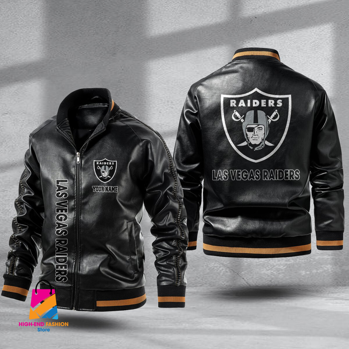 Oakland Raiders NFL Style Leather Jacket For Fans