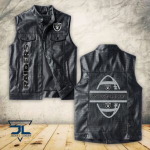 Oakland Raiders NFL Style Leather Jacket For Fans