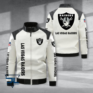 Oakland Raiders NFL Style Leather Jacket For Fans