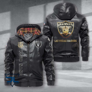 Oakland Raiders NFL Style Leather Jacket For Fans