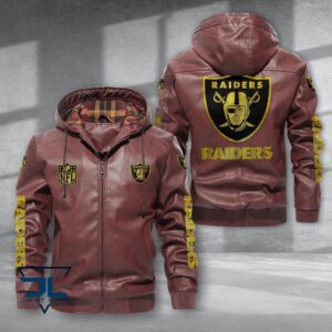 Oakland Raiders NFL Style Leather Jacket For Fans