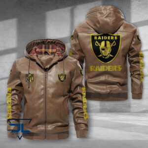 Oakland Raiders NFL Style Leather Jacket For Fans