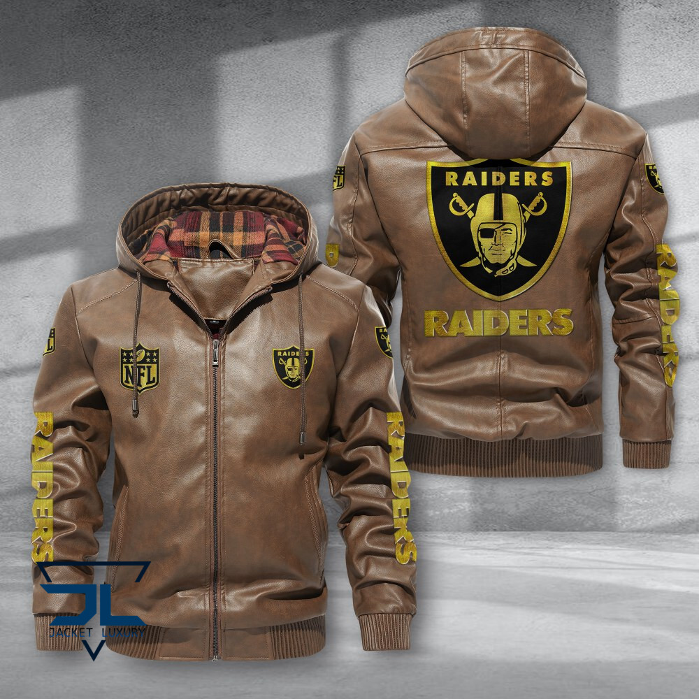 Oakland Raiders NFL Style Leather Jacket For Fans