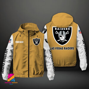 Oakland Raiders NFL Style Windbreaker Jacket For Fans