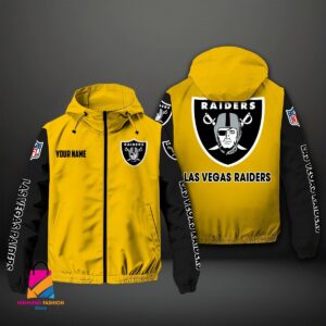 Oakland Raiders NFL Style Windbreaker Jacket For Fans