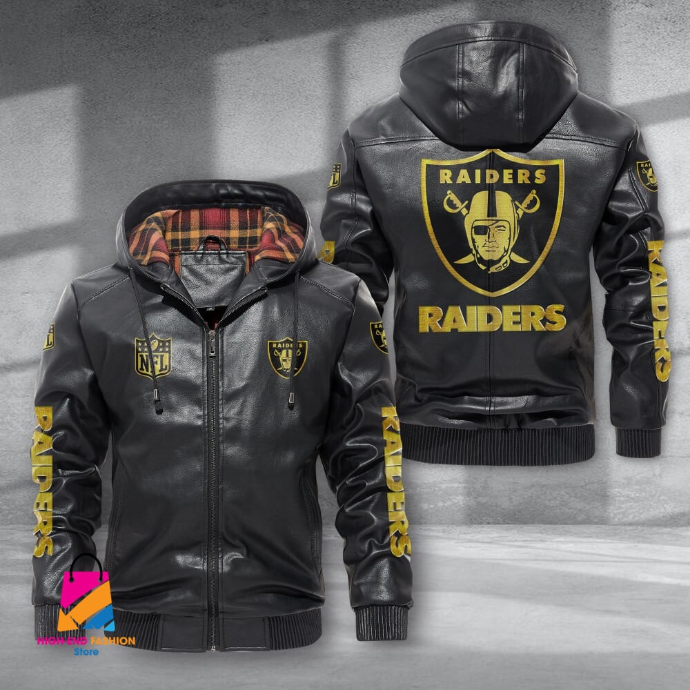 Oakland RaidersNFL Style Leather Jacket For Fans