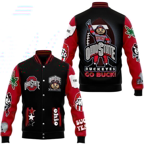 Ohio State Buckeyes NCAA Style Baseball Jacket For Fans