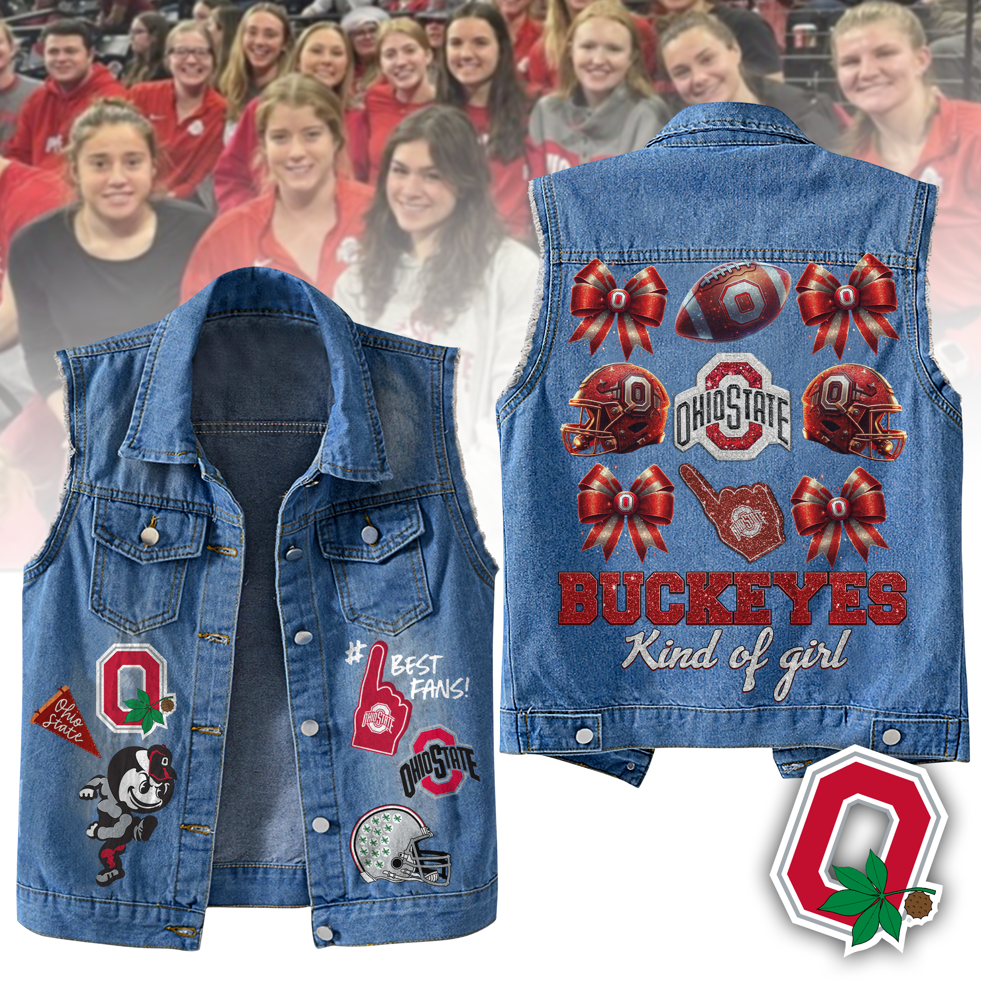 Ohio State Buckeyes NCAA Style Sleeveless Jacket For Fans