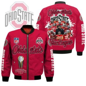 Ohio State Buckeyes NFL Style Bomber Jacket For Fans