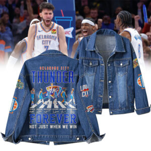 Oklahoma City Thunder NBA Denim Jacket Gift For Fans