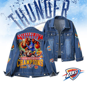 Oklahoma City Thunder NBA Denim Jacket Gift For Fans