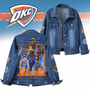 Oklahoma City Thunder NBA Denim Jacket Gift For Fans