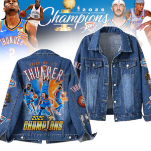 Oklahoma City Thunder NBA Denim Jacket Gift For Fans