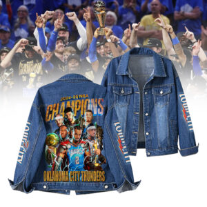 Oklahoma City Thunder NBA Denim Jacket Gift For Fans